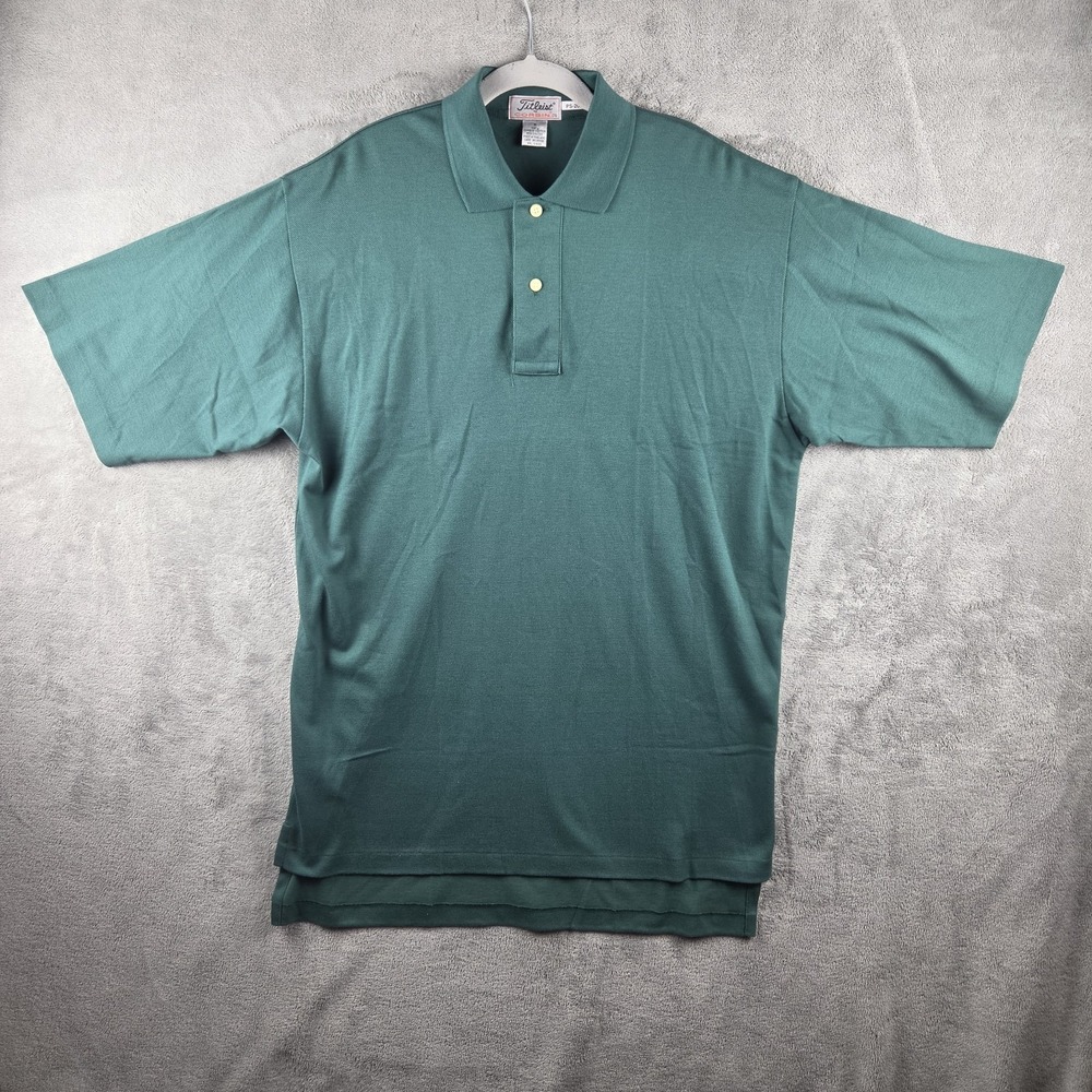 VTG Titleist By Corbin Pique Polo Shirt Mens M Green Golf Performance Sports USA